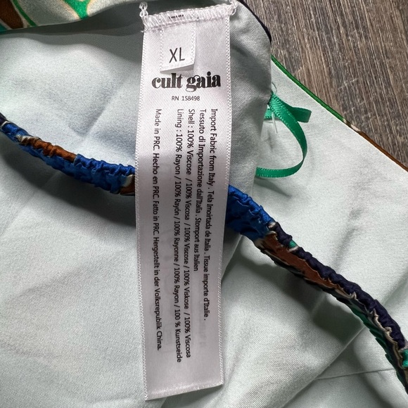 Cult Gaia Diem Halter Crop Top in Botanic Aqua - Picture 4 of 5